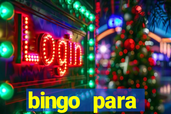 bingo para despedida de solteira para imprimir